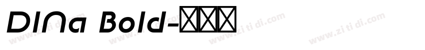 DINa Bold字体转换